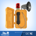 Handsfree Weatherproof Telephone with Horn/Beacon, Outdoor Broadcasting Telephone